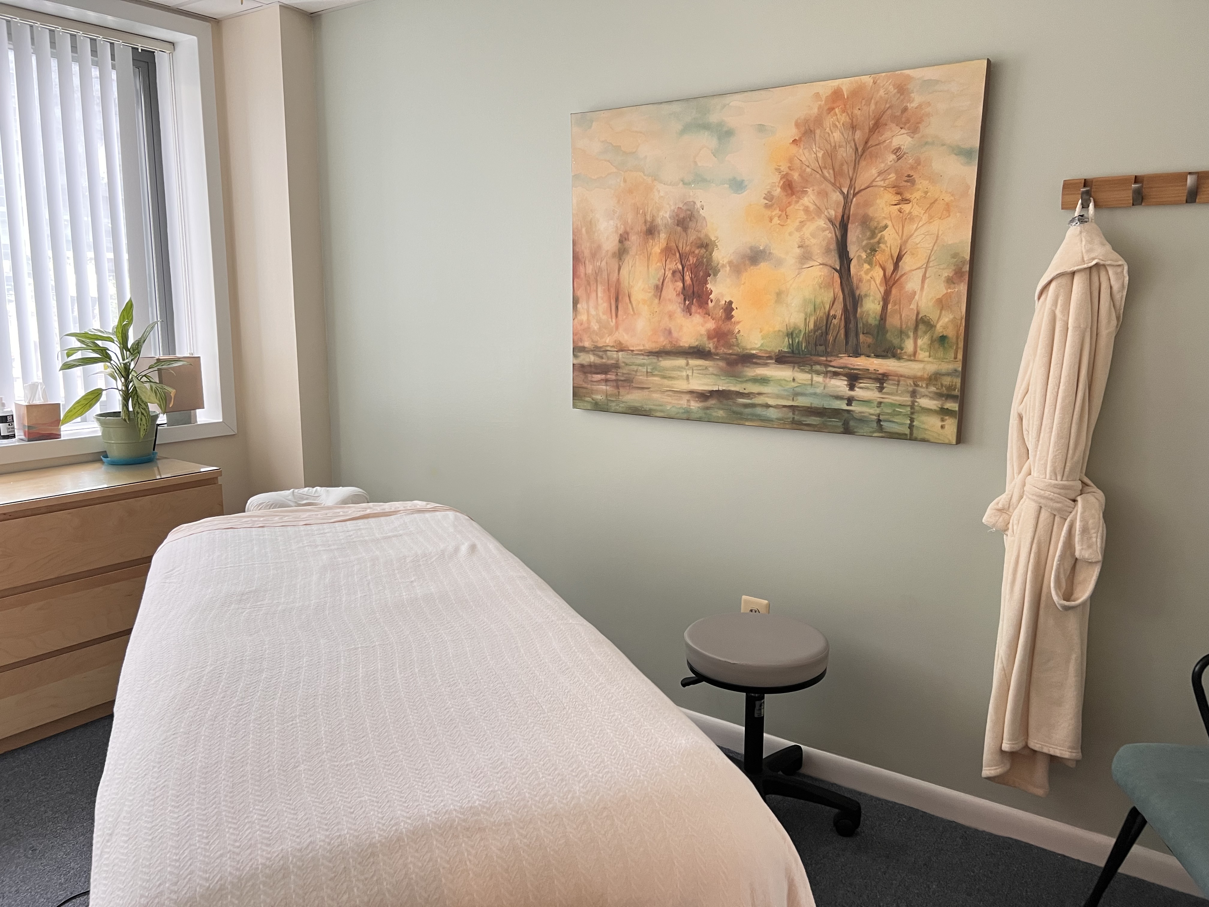 A quiet moment at The Teal Center, anchored wellness in Arlington, Virginia