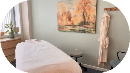 calming massage room